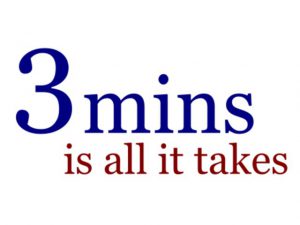 Soli 3 minuti per Migliorare immediatamente la tua vita