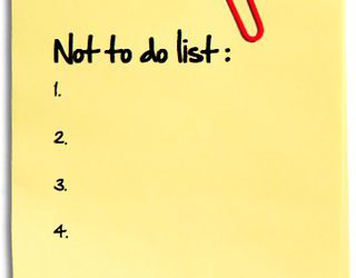 la lista delle cose da non fare è perfetta per la tua produttività